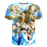 Attack On Titan 3D Digital Print Graphic T-Shirt - My Anime Haven