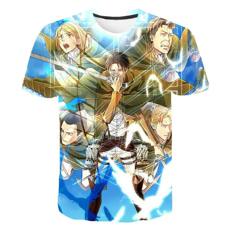 Attack On Titan 3D Digital Print Graphic T-Shirt - My Anime Haven