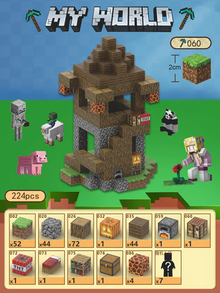 2023 New Minecraft Magnetic Building Blocks Set