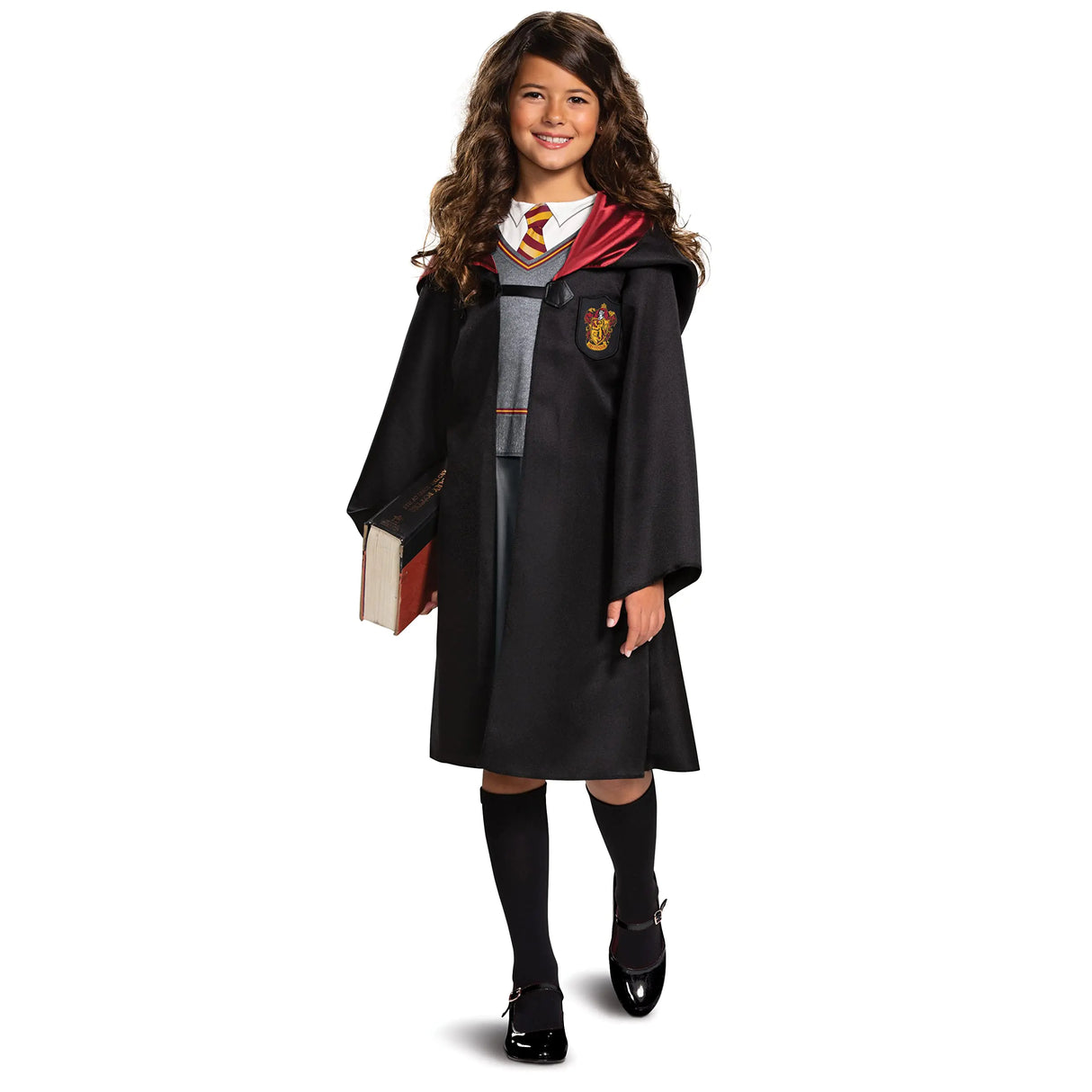 Harry Potter Hermione Granger Classic Girls Costume Black & Red Kids Size Small (4-6x)