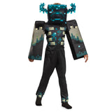 Disguise Minecraft Warden Costume Official Deluxe Minecraft Costume for Kids with Headpiece and Jumpsuit Child Size (10-12)