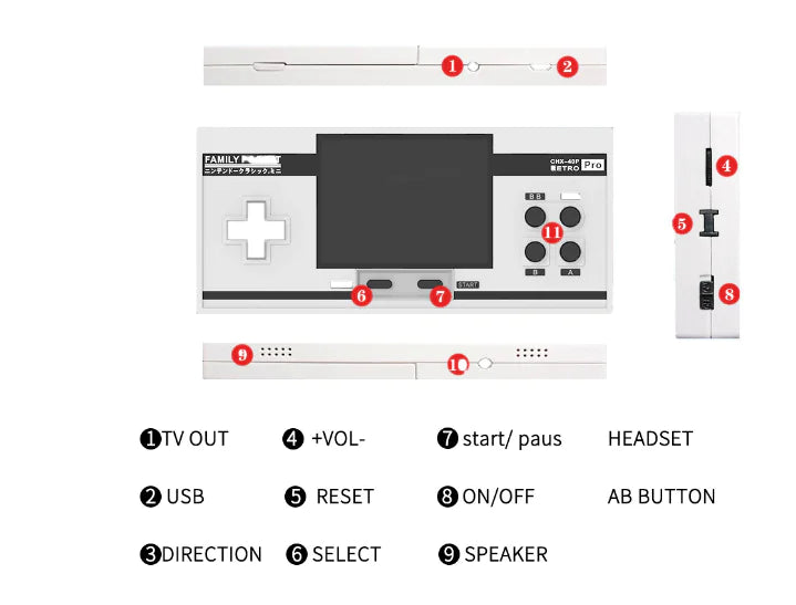 Q5 Super Vib Handheld Retro Gaming Console