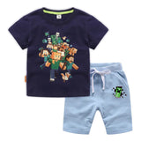 Minecraft Kids Cotton T-Shirt and Shorts Set