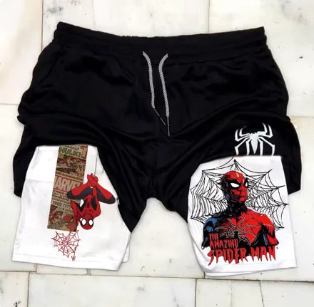 Marvel Spider-Man Venom Gym Shorts Men Fitness - My Anime Haven