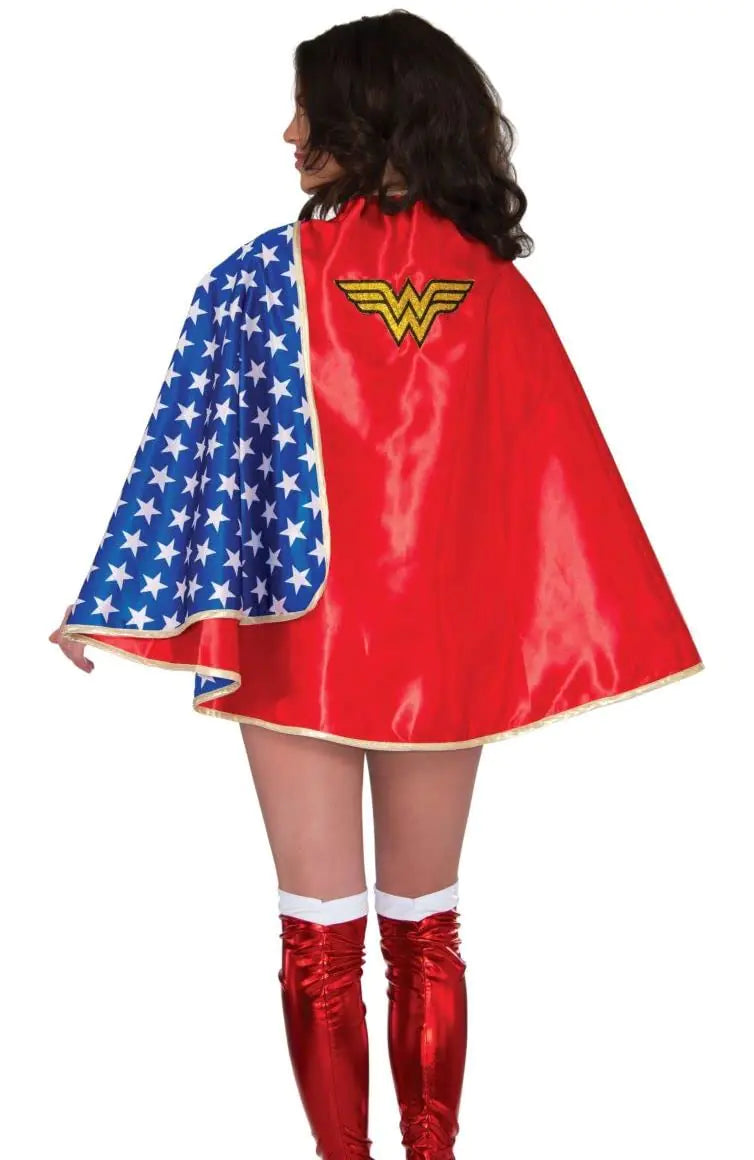 Rubies DC Comics Deluxe Wonder Woman Womens Costume Cape for Themed Parties and Halloween One Size