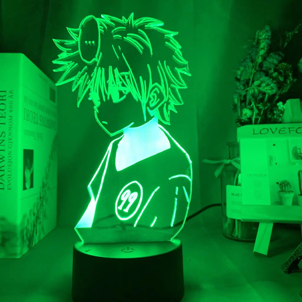3D Hunter Killua Touch Control USB Night Light