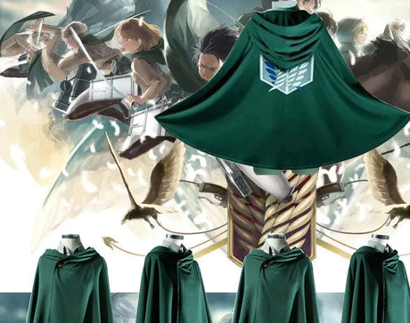 Attack on Titan Eren Cape and Uniform Costume - My Anime Haven