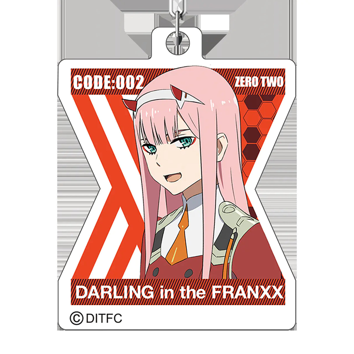 "Official DARLING in the FRANXX 02 Keychain"