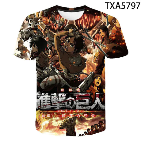 Attack On Titan Unisex Crew Neck T-Shirt - My Anime Haven