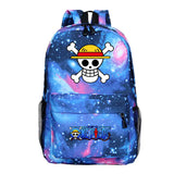 Anime One Piece Luffy Starry Sky Backpack for Students