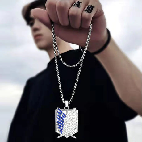 Attack on Titan Wings Necklace for Couples Gift - My Anime Haven