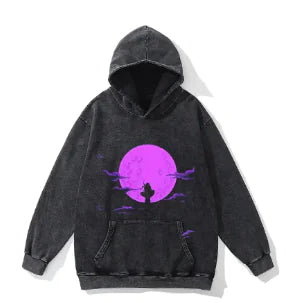Anime Street Retro Cotton Hoodie - Naruto Design - My Anime Haven