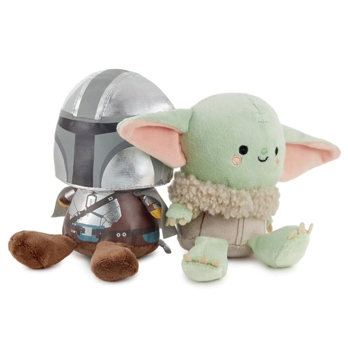 Hallmark Better Together Star Wars The Mandalorian Magnetic Plush Toy (Mando and Grogu) 5" Stuffed Toys Gifts for Kids and Fans
