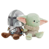 Hallmark Better Together Star Wars The Mandalorian Magnetic Plush Toy (Mando and Grogu) 5" Stuffed Toys Gifts for Kids and Fans