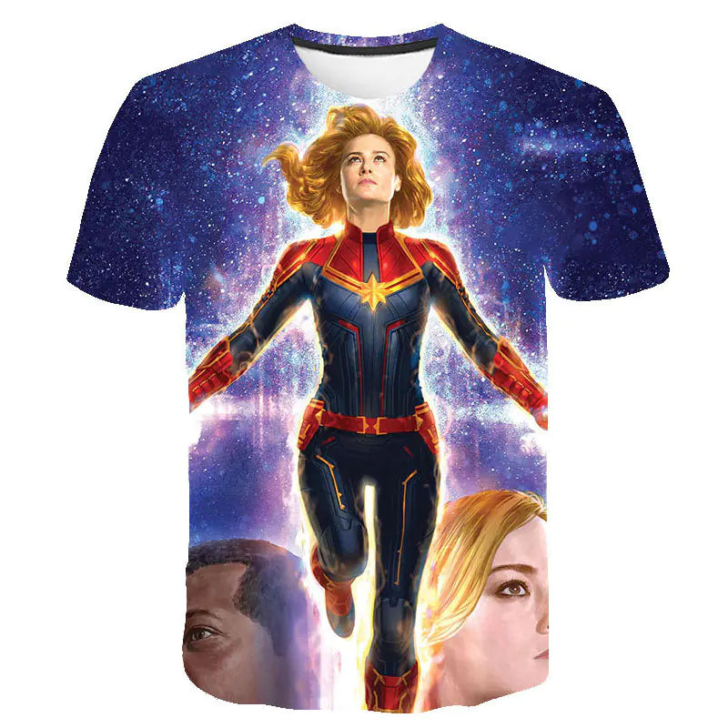 Captain Marvel Short Sleeve T-Shirt - Summer Collection