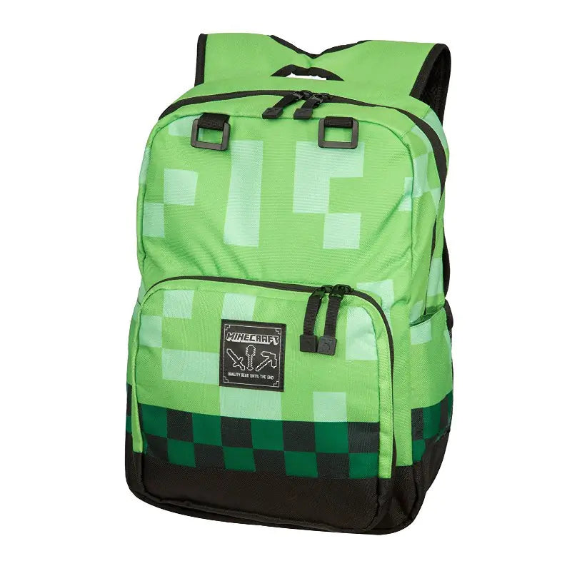 Minecraft Game Merchandise - Emerald Diamond Backpack