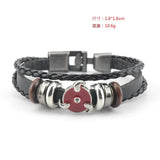 Anime Merch Accessories: Naruto, One Piece & Attack on Titan Leather Bracelet