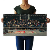 Marvel 10th Anniversary Actor Photo Kraft Paper Poster