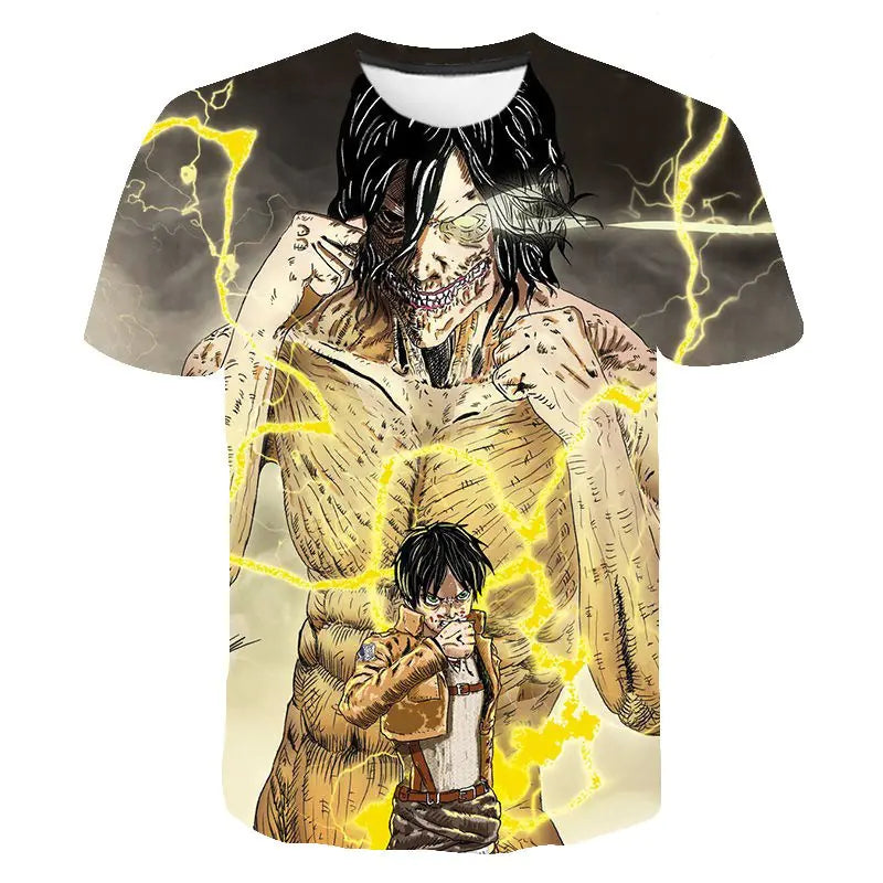 Attack On Titan 3D Digital Print Graphic T-Shirt - My Anime Haven