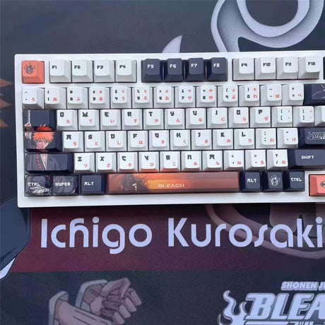 128 Keys Anime Bleach Keycaps for Cherry MX Switch Mechanical Keyboard - My Anime Haven