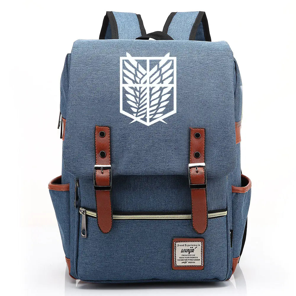 Attack on Titan Anime Backpack for Students, Unisex - My Anime Haven