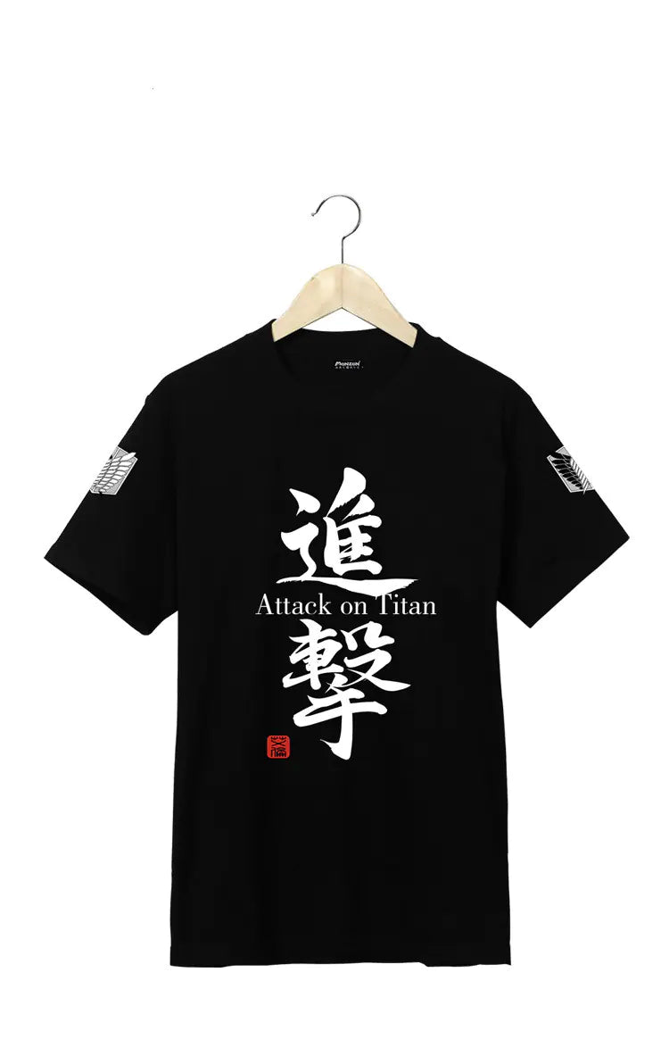 Attack on Titan Short Sleeve Cotton T-Shirt - My Anime Haven