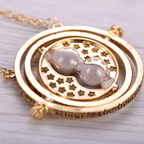 Harry Potter Hourglass Necklace - Time Turner Design