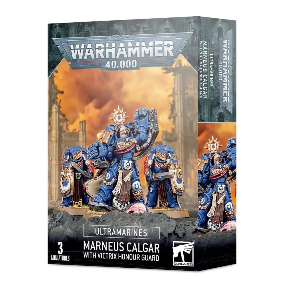 Warhammer 40000 Ultramarines Marneux Calgar with Victrix Honour Guard