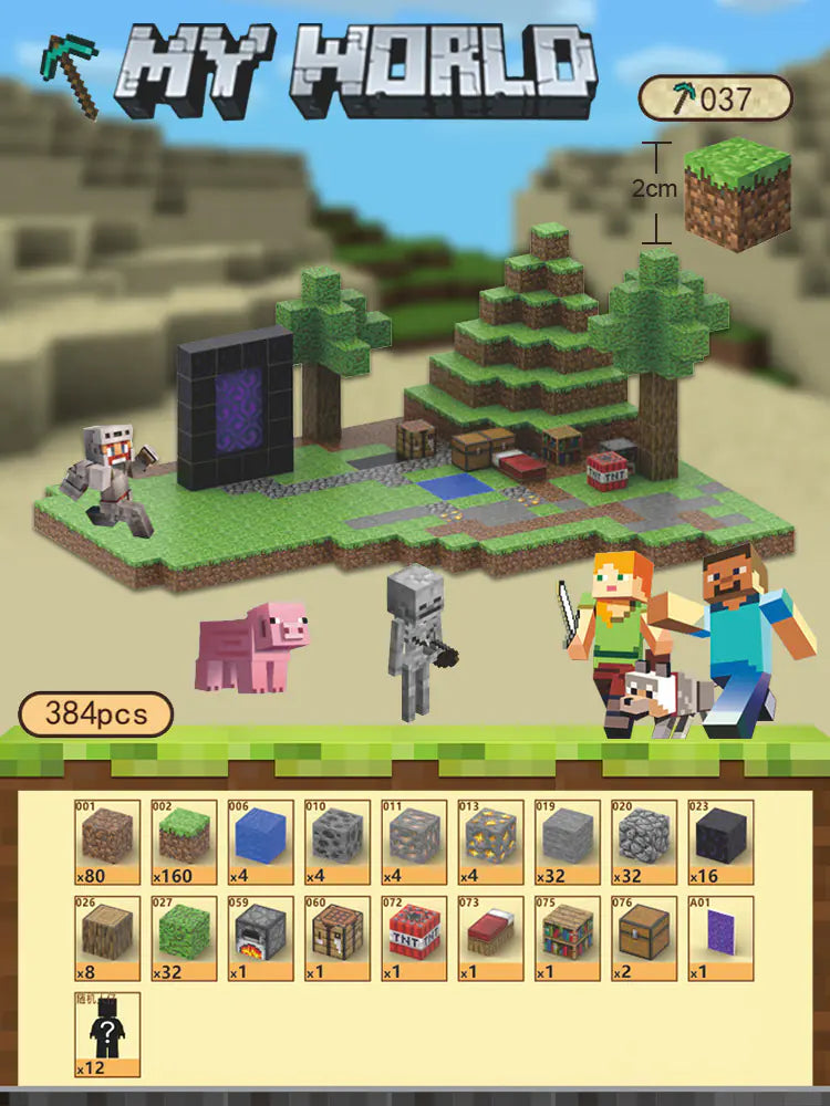 2023 New Minecraft Magnetic Building Blocks Set