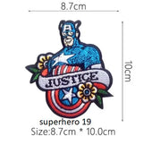 DC & Marvel Embroidered Heat Patches