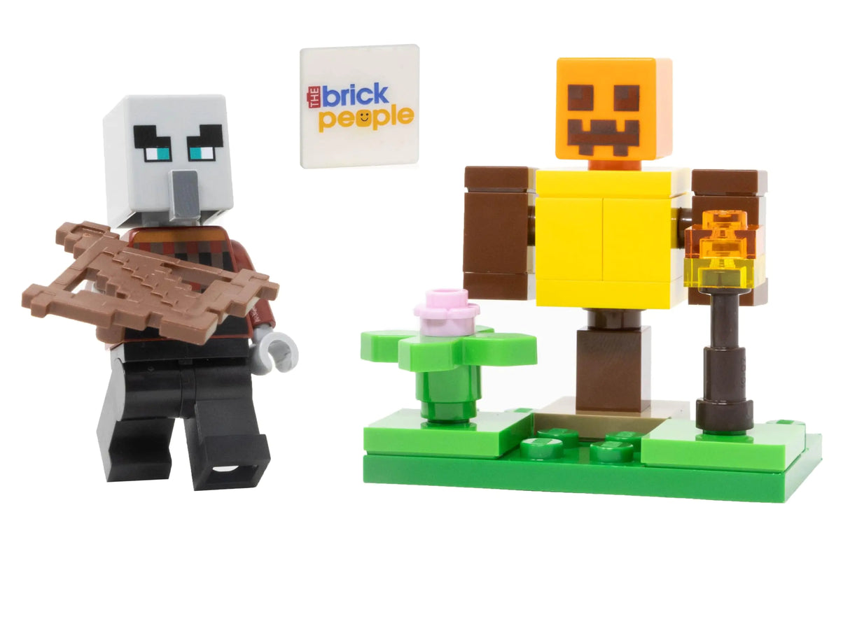 LEGO Minecraft: Pillager Minifigure with Training Dummy (Ages 6+)