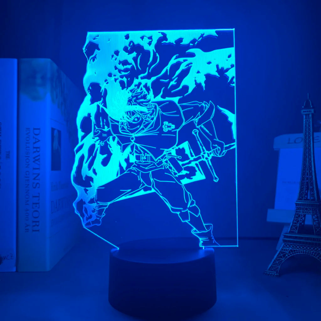 3D Lamp Anime Black Clover Asta Light - My Anime Haven