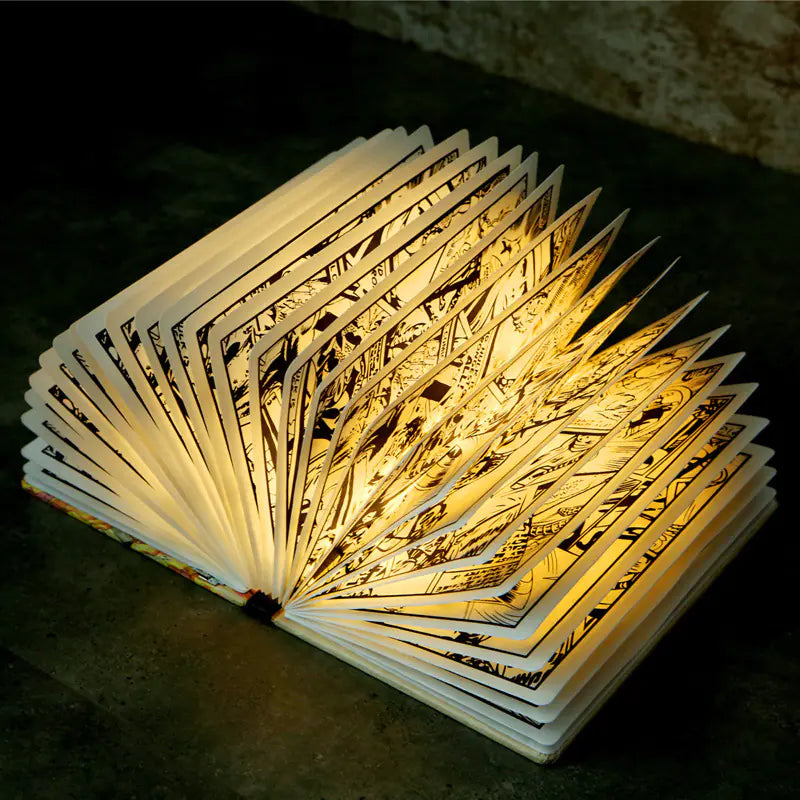 Marvel Retro Comic Folding Book Light - LED Night Lamp