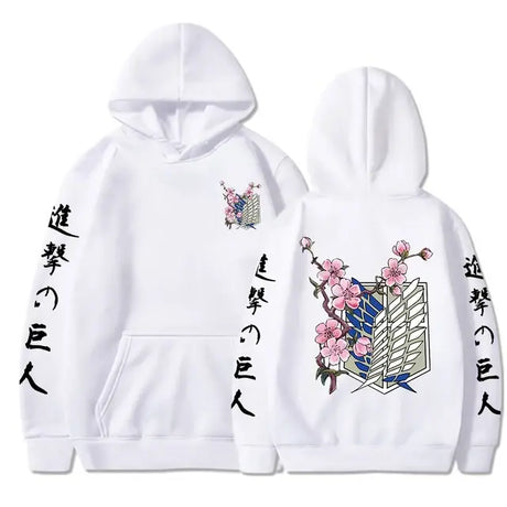 Attack On Titan Wings Of Liberty Sakura Graphic Hoodies - My Anime Haven