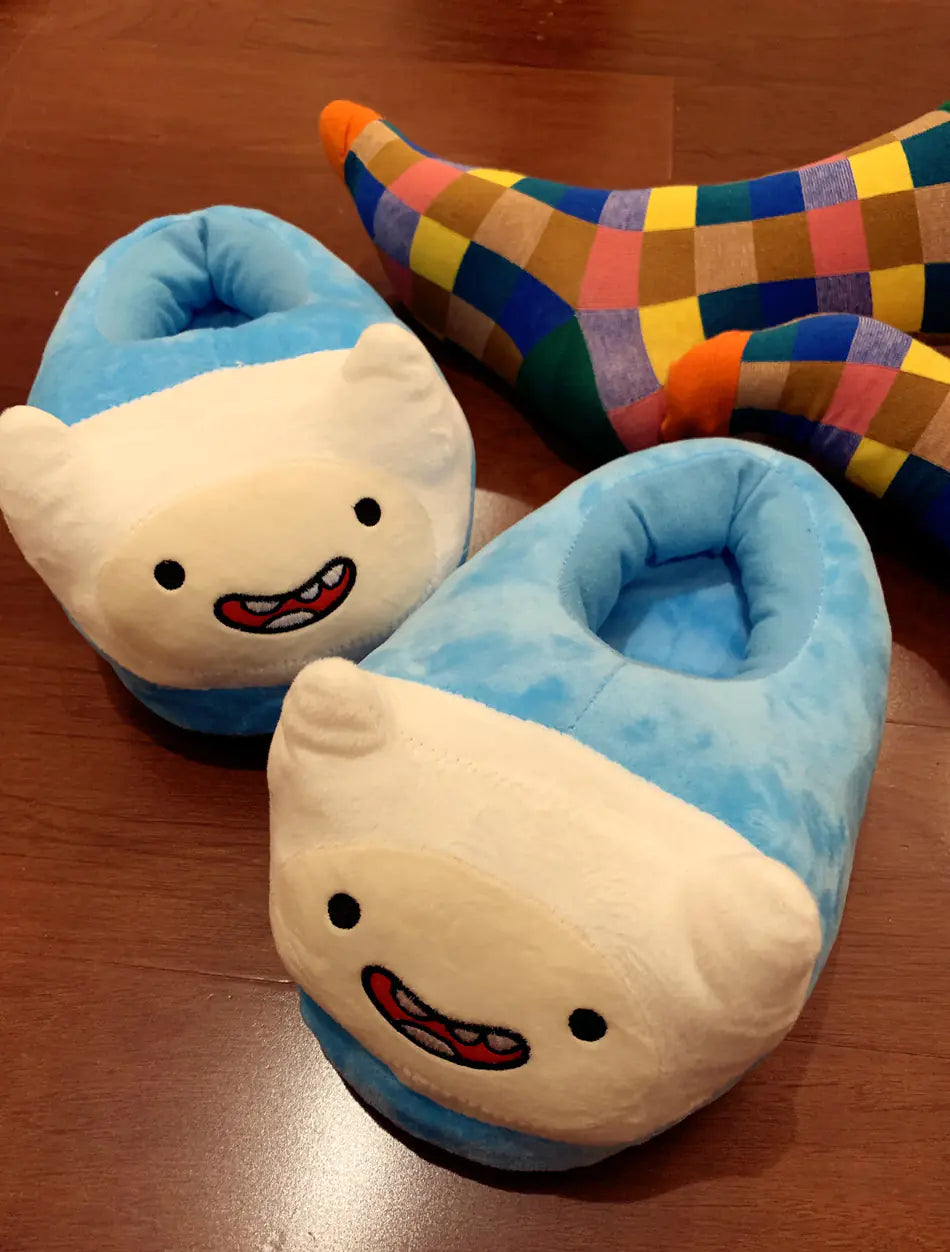 Adventure Time Finn and Jake Plush Slippers for Kids