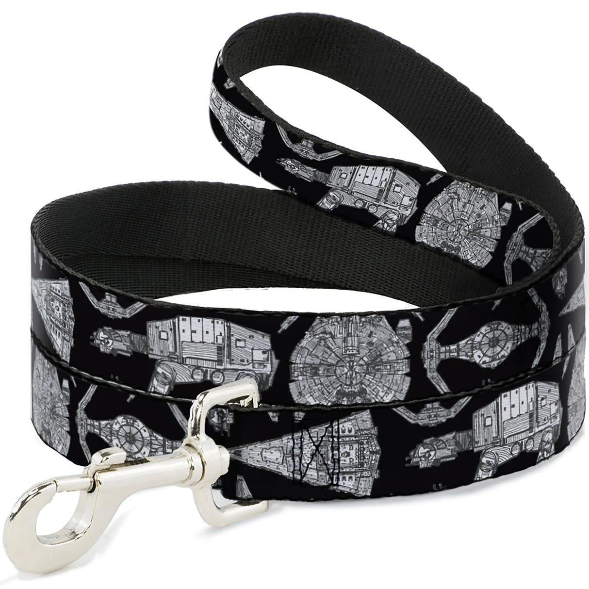 Star Wars Pet Leash Dog Leash Star Wars Ships and Vehicles Black Grays 4 Feet Long 0.5 Inch Wide - My Anime Haven