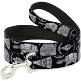 Star Wars Pet Leash Dog Leash Star Wars Ships and Vehicles Black Grays 4 Feet Long 0.5 Inch Wide - My Anime Haven