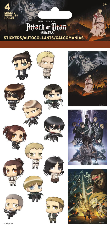 Attack on Titan - 4-Sheet Standard Stickers - My Anime Haven