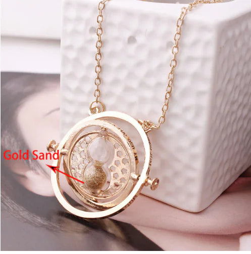 Harry Potter Hourglass Necklace - Time Turner Design
