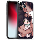 Akatxezy Toji and Megumi JJK Anime Phone Case - Soft Silicone Shockproof Protection Shell Manga Character Design with Enhanced Durability for iPhone 13 Mini