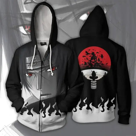 3D Naruto Anime Zipper Sweater - My Anime Haven