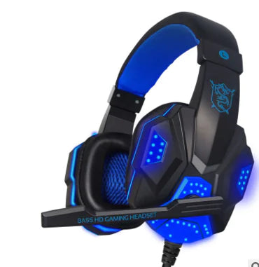 PC780 Black Blue Gaming Headset with Microphone