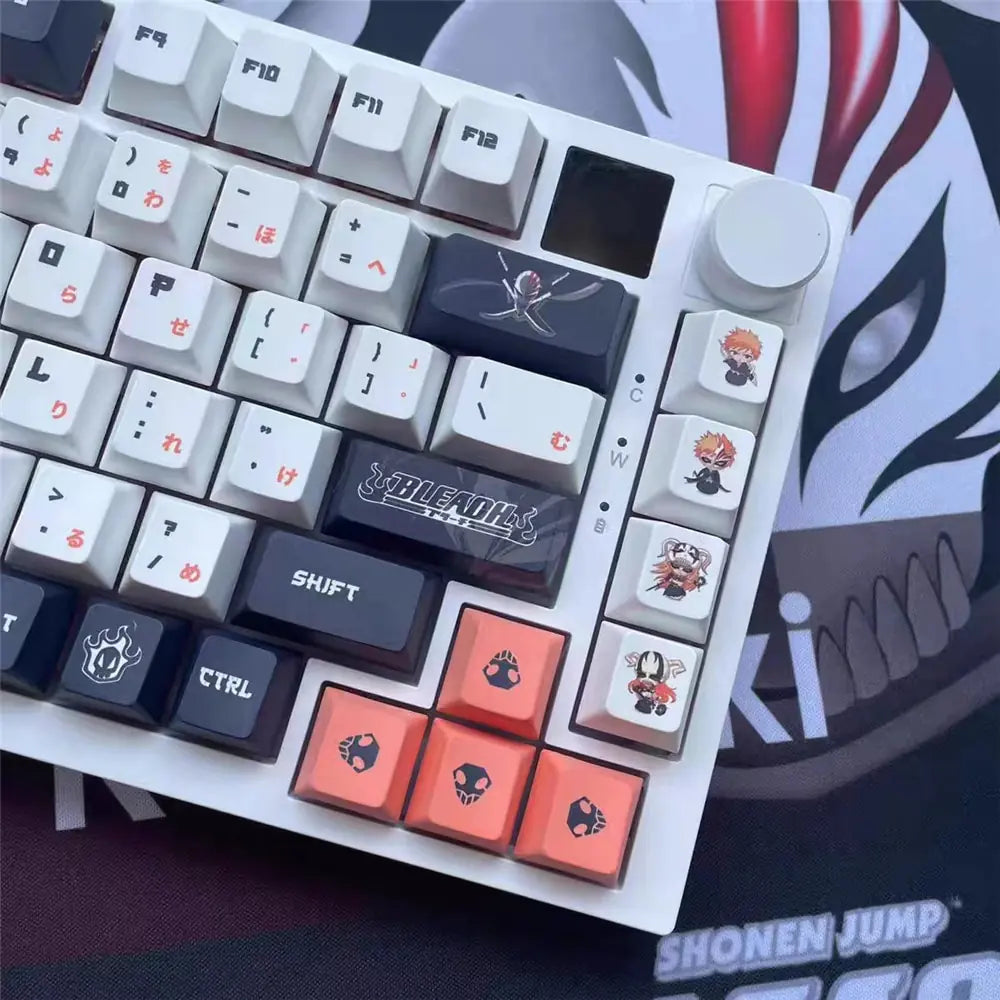 128 Keys Anime Bleach Keycaps for Cherry MX Switch Mechanical Keyboard - My Anime Haven