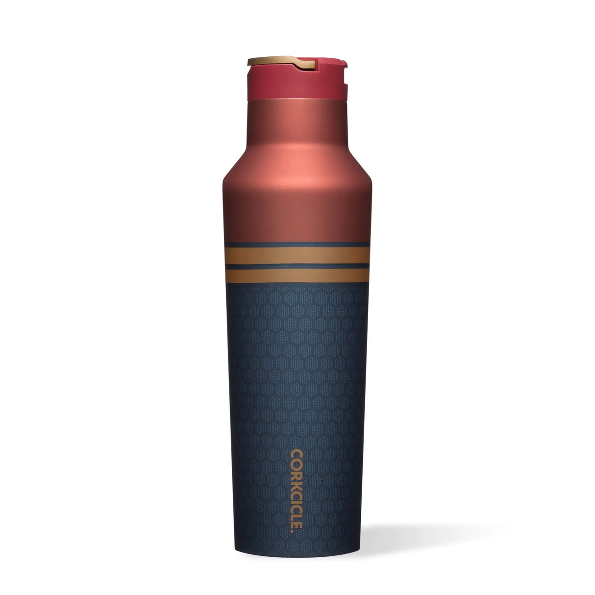 Corkcicle Sport Canteen - Water Bottle & Thermos - Triple Insulated Shatterproof Stainless Steel 20 oz Marvel - Captain Marvel