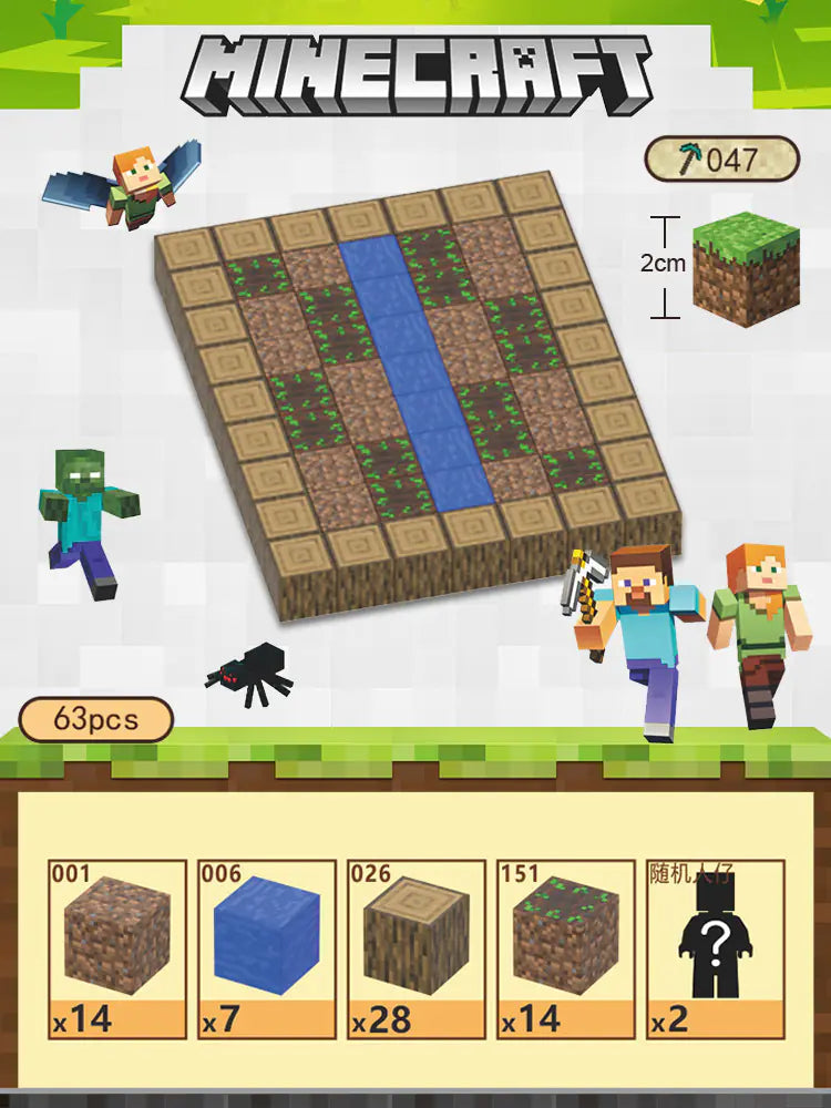 2023 New Minecraft Magnetic Building Blocks Set