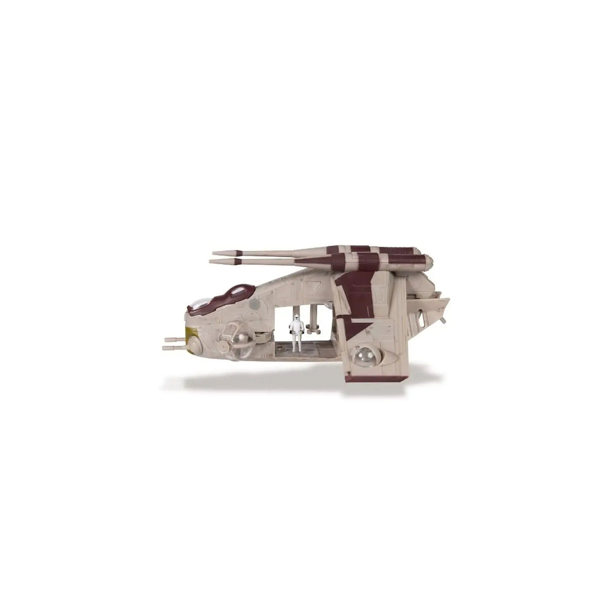 STAR WARS Micro Galaxy Squadron Low Altitude Assault Transport LAAT (LAAT) - 5-Inch Starfighter Class Vehicle with Two Micro Figure Accessories