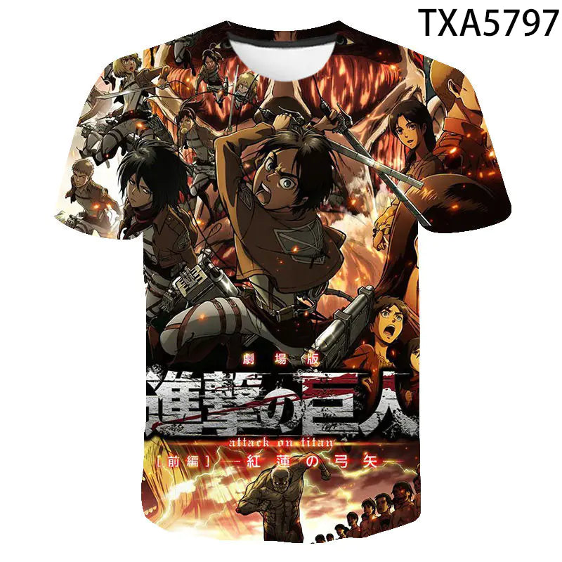 Attack On Titan Unisex Crew Neck T-Shirt - My Anime Haven