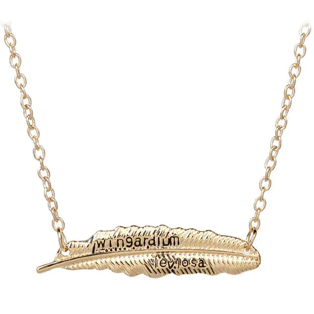 Wingardium Leviosa Harry Potter Alloy Feather Necklace