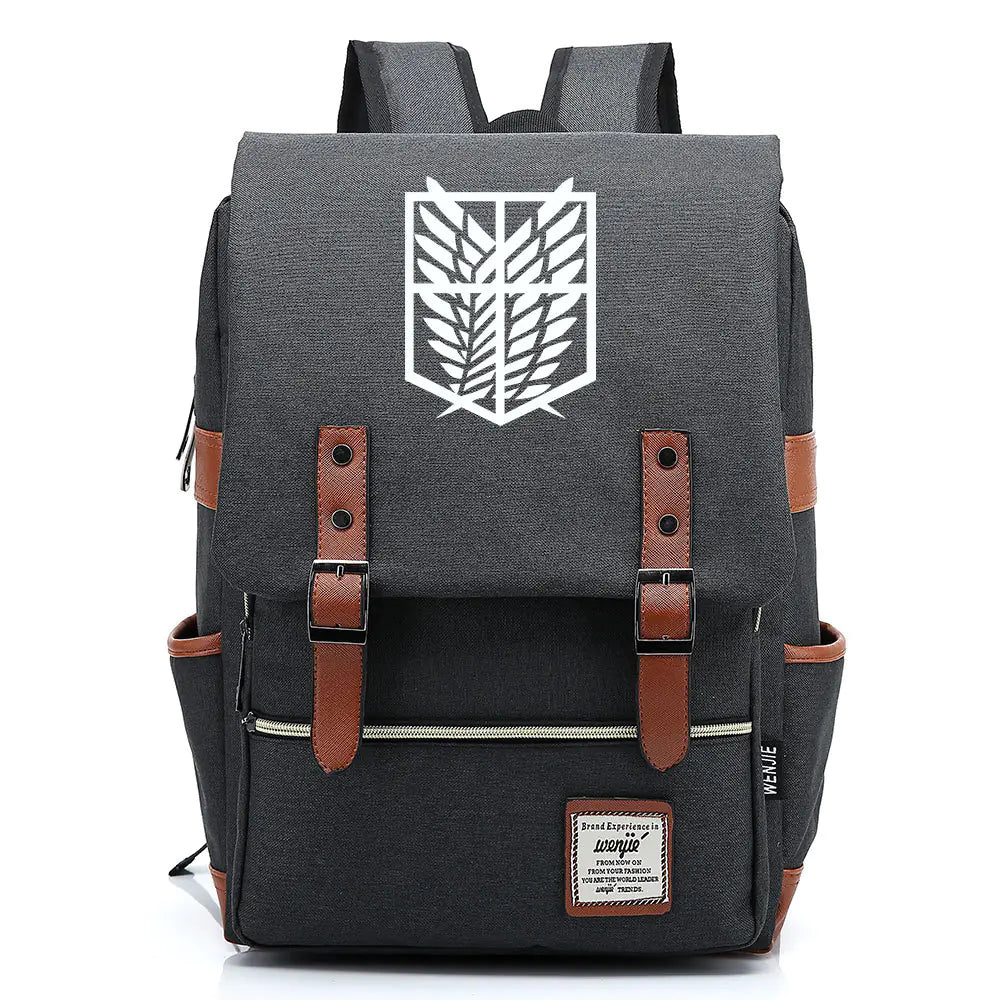 Attack on Titan Anime Backpack for Students, Unisex - My Anime Haven
