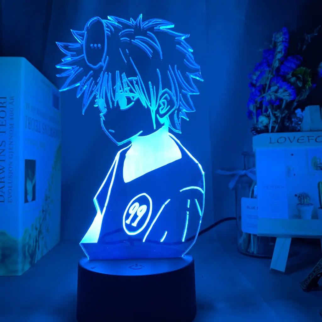 3D Hunter Killua Touch Control USB Night Light